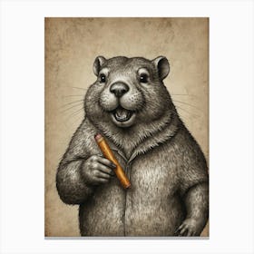 Groundhog 2 Canvas Print