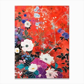 Hokusai Great Japan Botanical Japanese 19 Canvas Print