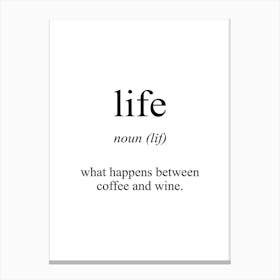 Life Meaning Canvas Print