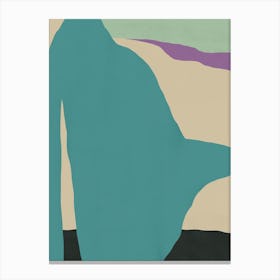 Teal abstraction Canvas Print