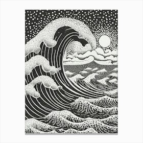 The Great Wave Off Kanagawa Reimagined In A Modern Context Canvas Print