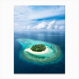 Island In The Maldives 9 Canvas Print