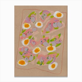Egg Plate Canvas Print