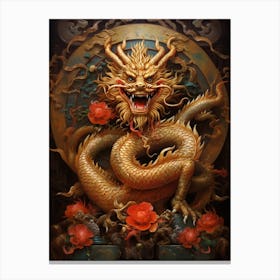Chinese Dragon Symbolism Illustration 2 Canvas Print