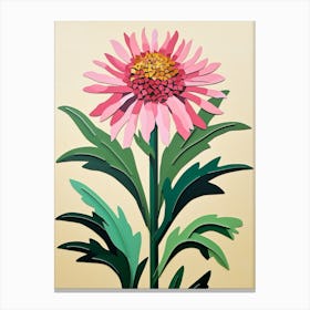 Cut Out Style Flower Art Gaillardia Canvas Print