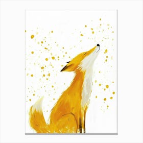 Yellow Fox 4 Canvas Print