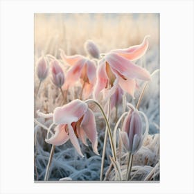 Frosty Botanical Gloriosa Lily 3 Canvas Print