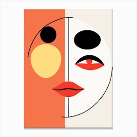 Woman'S Face 11 Canvas Print