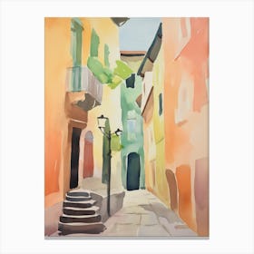 Ravenna, Italy Watercolour Streets 3 Canvas Print