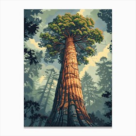 Giant Sequoia Tree Canvas Print