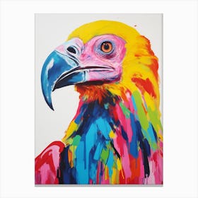 Colourful Bird Painting Vulture Canvas Print