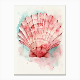 Pink Seashell 1 Canvas Print