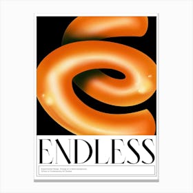 Endless Graphic Design Poster 2 Canvas Print