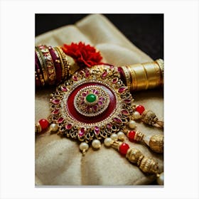 Indian Wedding Jewelry Canvas Print