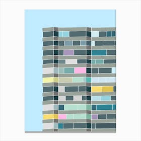 Apartment Block Margate Flats 1 Canvas Print