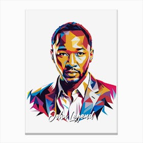 John Legend 02 Portrait Music Icon Style WPAP Pop Art Canvas Print