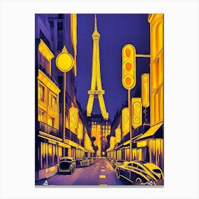 Paris Art Deco 3 Canvas Print