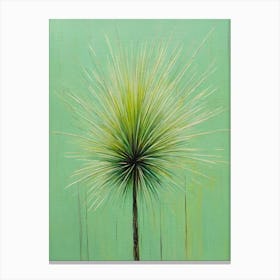 Green Australian Native Flower Grasstrees Artwork Canvas Print