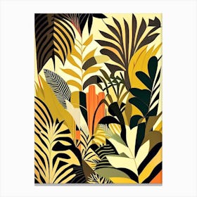 Jungle Pattern 1 Rousseau Inspired Canvas Print
