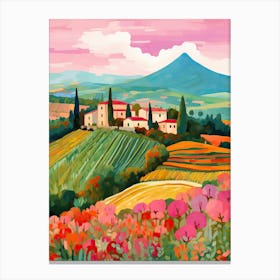 Tuscany Italy Landscape Travel Italy Housewarming Painting Canvas Print