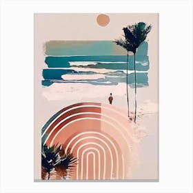 - Abstract Minimal Boho Beach 2 Canvas Print