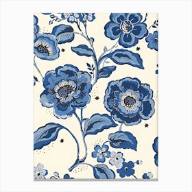 Blue Flowers 2 Canvas Print