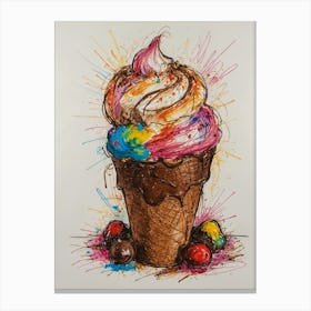 Default Rocky Road A Nostalgic Favorite Chocolate Ice Cream St 2 (1) Canvas Print