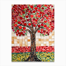 Mosaic Apple Tree Canvas Print