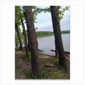 View Of A Lake Canvas Print