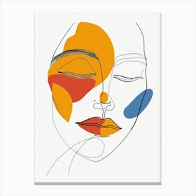 Face Of A Woman 20 Canvas Print