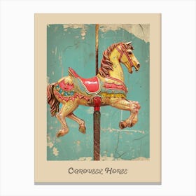 Carousel Vintage Poster 1 Canvas Print