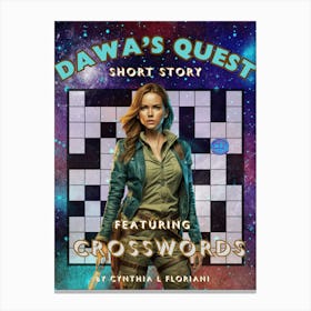 Dawas Quest Short Story And Crosswords Canvas Print