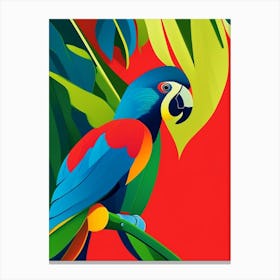 Parrot Pop Matisse Bird Canvas Print