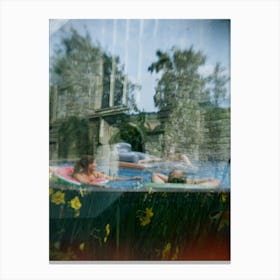 Hot Tub Double Exposure 2024 Canvas Print