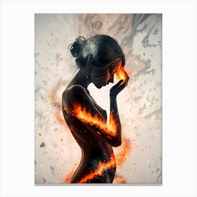 This Girl Is On Fire Canvas Print