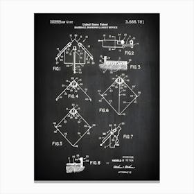 Baseball Diamonds Patent Print Baseball Home Plate Baseball Poster Baseball Decor Baseball Decor Baseball Wall Art Baseball Sb7811 Canvas Print