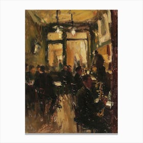 Bar In Paris Canvas Print