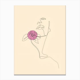 Women's Line Art Canvas Print