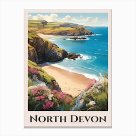 North Devon Beach Canvas Print