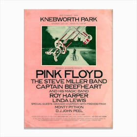 Roy Harper Knebworth 5th July 1975 Poster Canvas Print