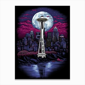 Seattle Skyline 2 Canvas Print