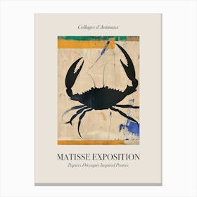 Crab 1 Matisse Inspired Exposition Animals Poster Canvas Print