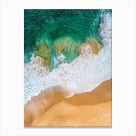 Aerial View Of The Beach 11 Canvas Print