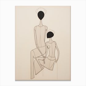 'Two Women' Canvas Print