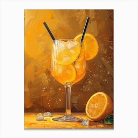 Orange Cocktail 14 Canvas Print