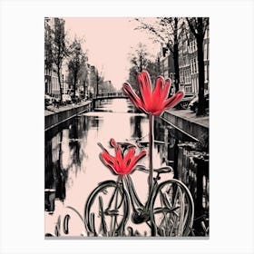 Amsterdam, Flower Collage 4 Canvas Print