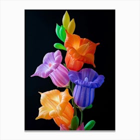 Bright Inflatable Flowers Aconitum 2 Canvas Print