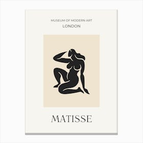 Matisse Beige Woman Canvas Print