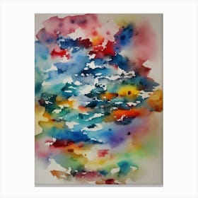 Abstract Watercolor Painting 2 Canvas Print