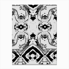 Abstract Black And White Pattern 12 Canvas Print